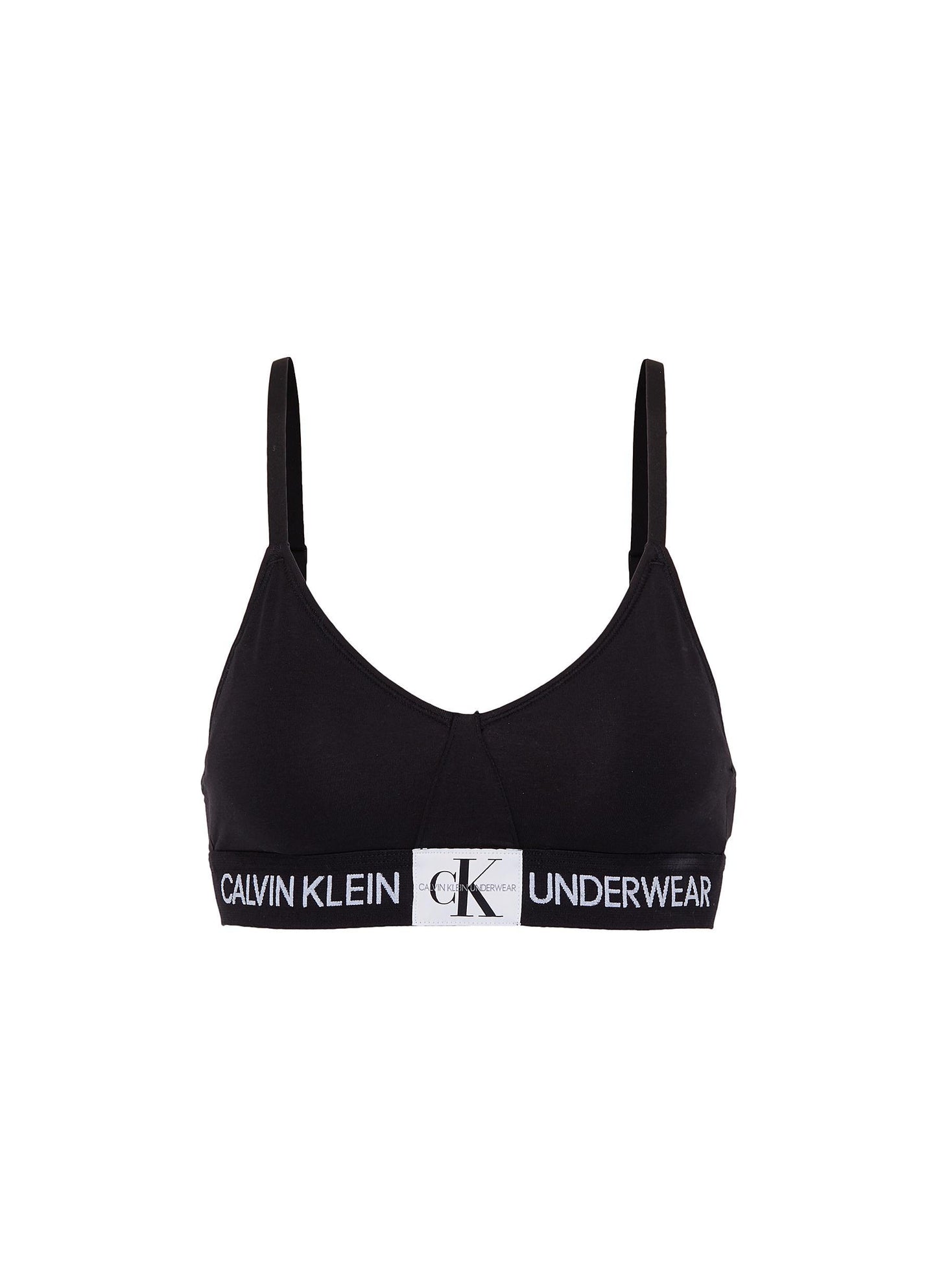 Logo band kolmio rintaliivit - Calvin Klein Underwear - Musta