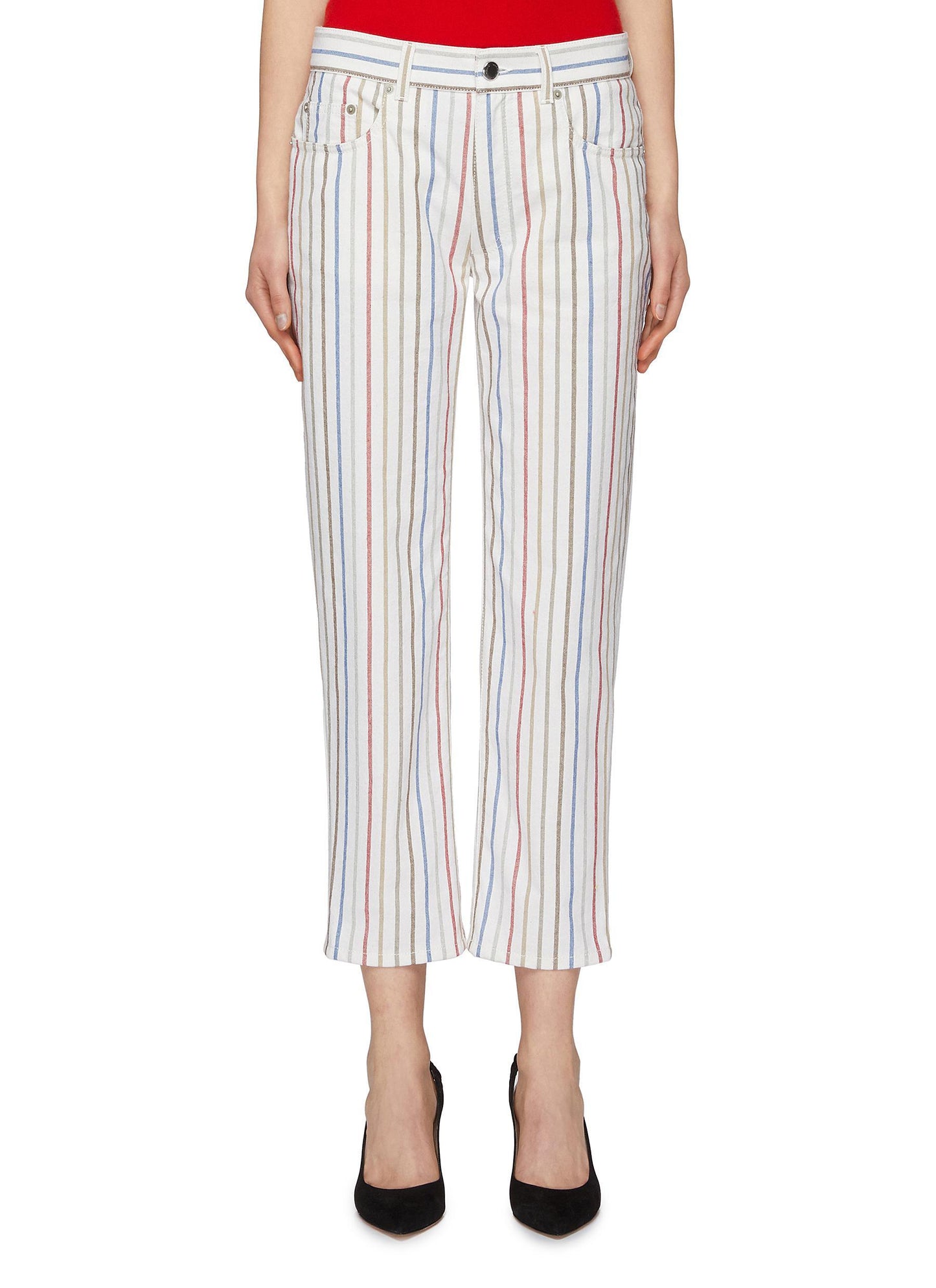 Stripe boyfriend -farkut - Sonia Rykiel - Monivärinen