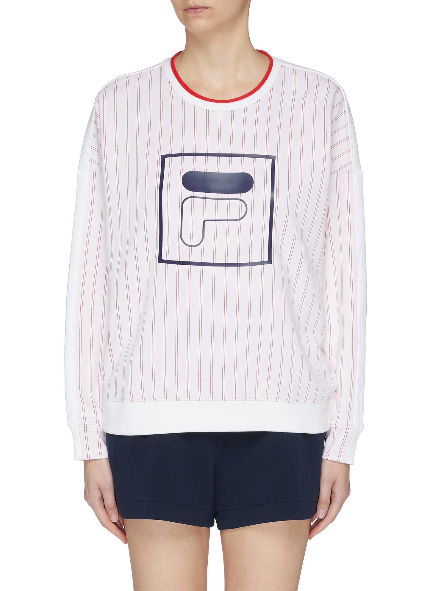 Mix logo patchwork stripe sweatshirt - FILA x 3.1 Phillip Lim - Multi-colour