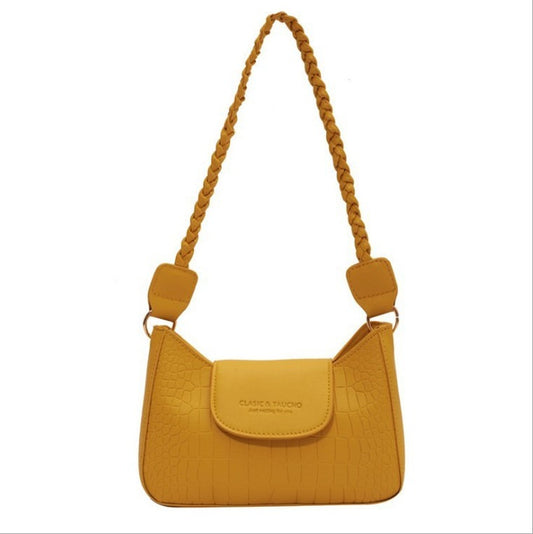 Fashion Crocodile Pattern Women's Bag New Popular PU Leather Shoulder Bag Luxury Designer Texture Buckle Handbags for Women 2021