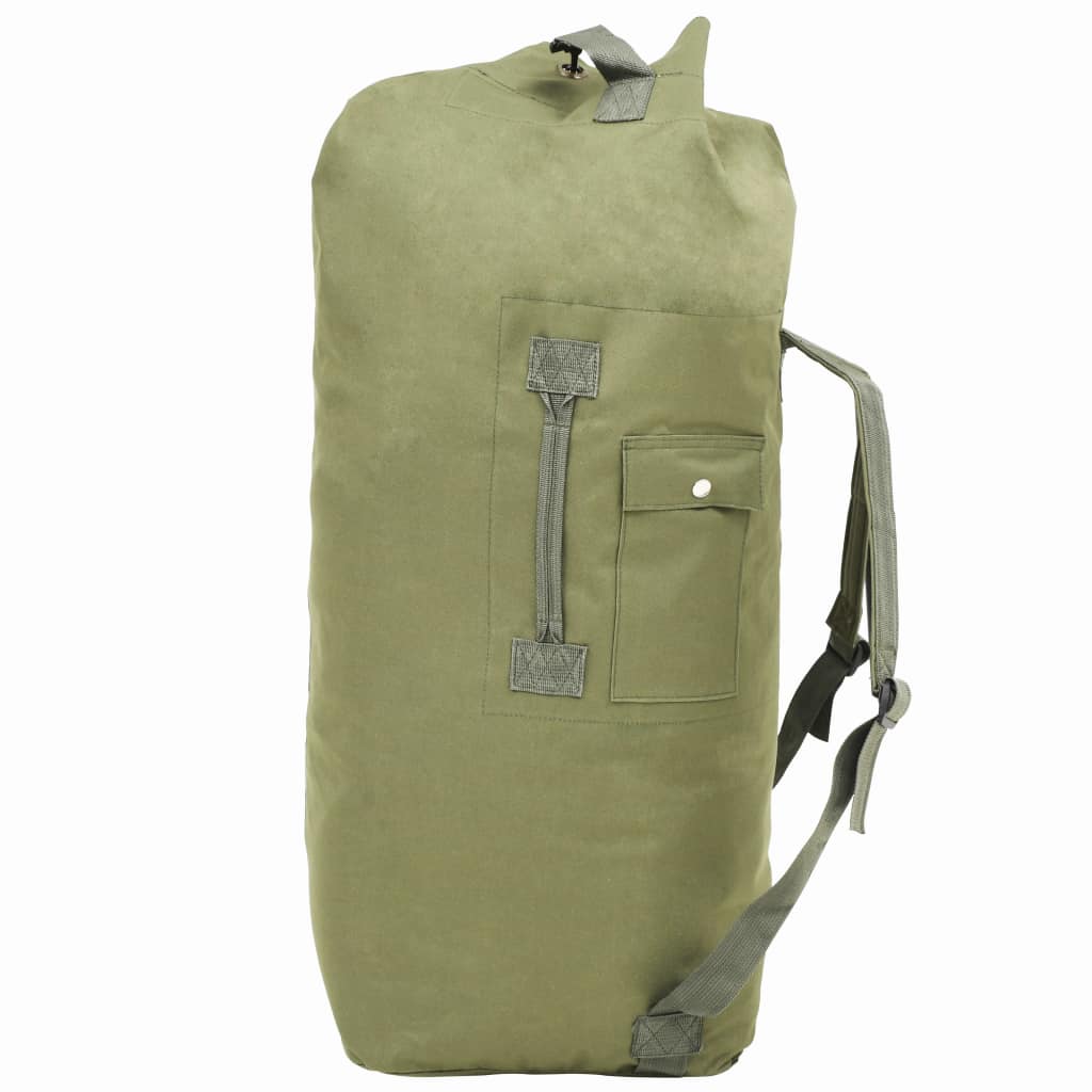 vidaXL Sporttas legerstijl 85 L olijfgroen