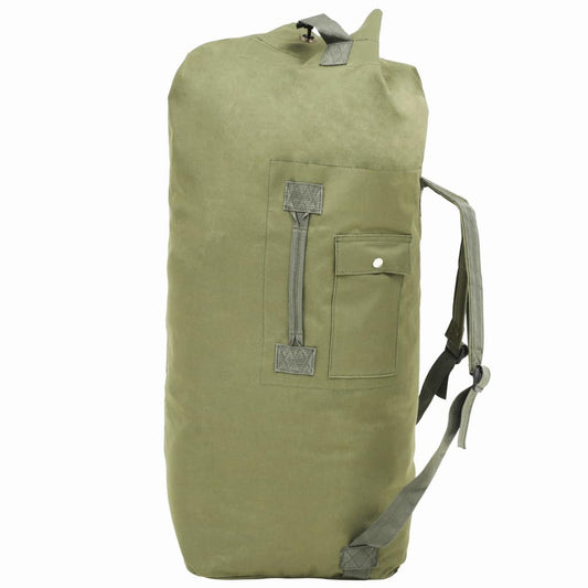 vidaXL Sporttas legerstijl 85 L olijfgroen
