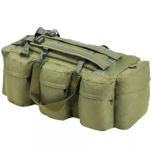 vidaXL Plunjezak 3-in-1 legerstijl 120 L olijfgroen
