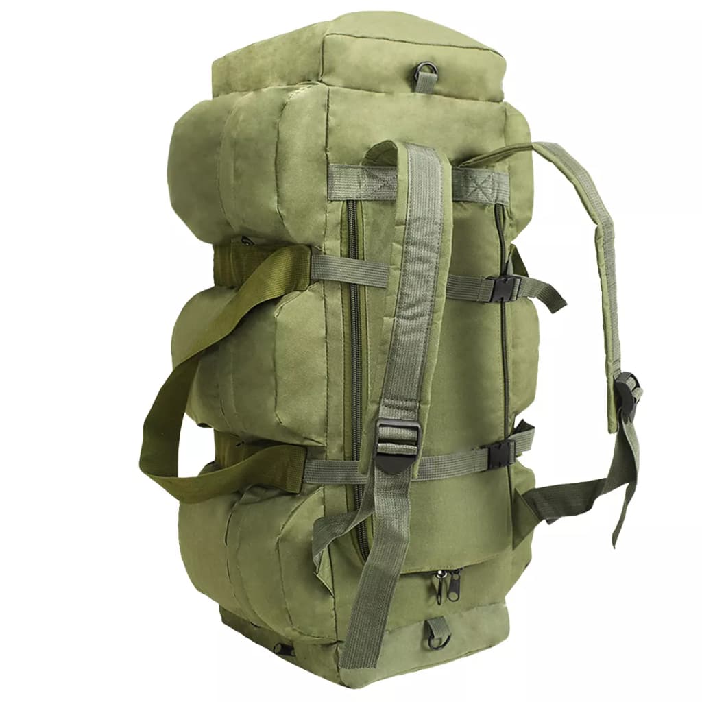 vidaXL Plunjezak 3-in-1 legerstijl 120 L olijfgroen