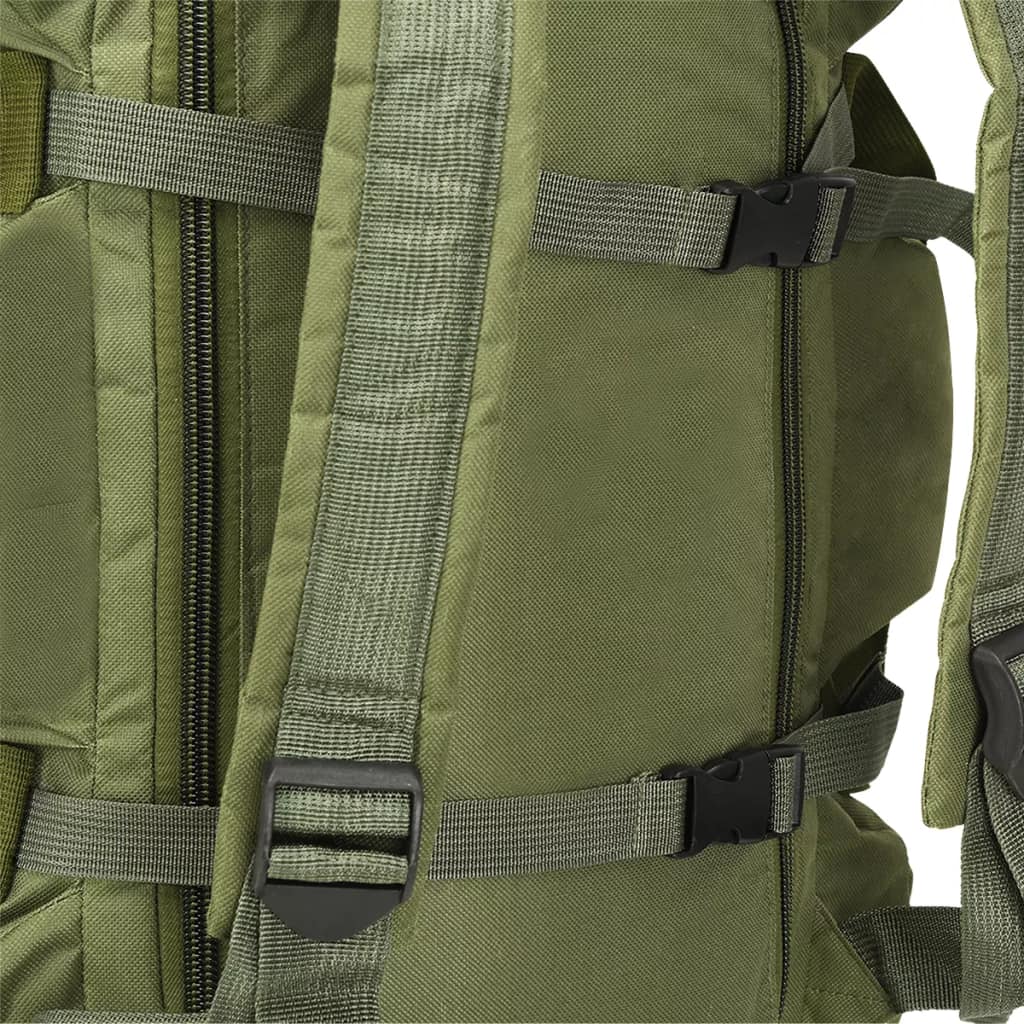 vidaXL Plunjezak 3-in-1 legerstijl 120 L olijfgroen
