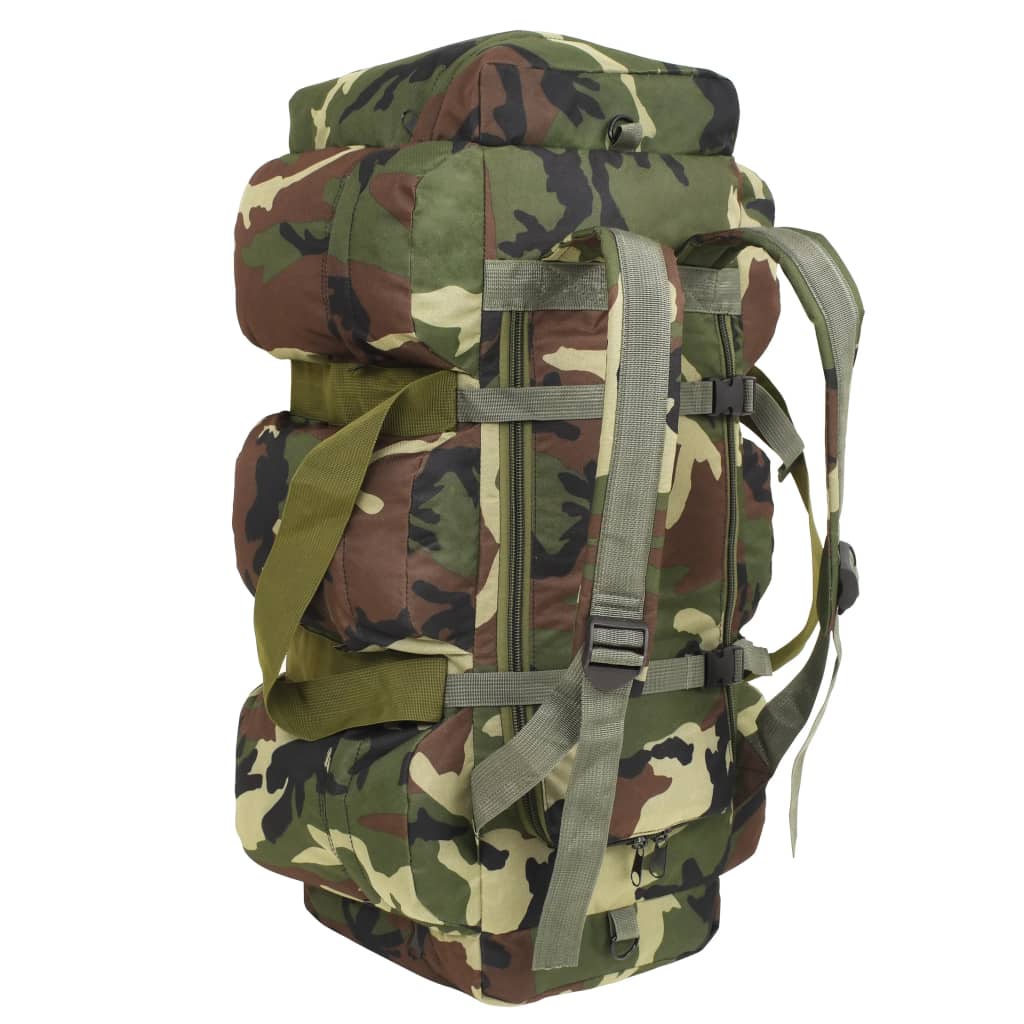 vidaXL Plunjezak 3-in-1 legerstijl 120 L camouflage