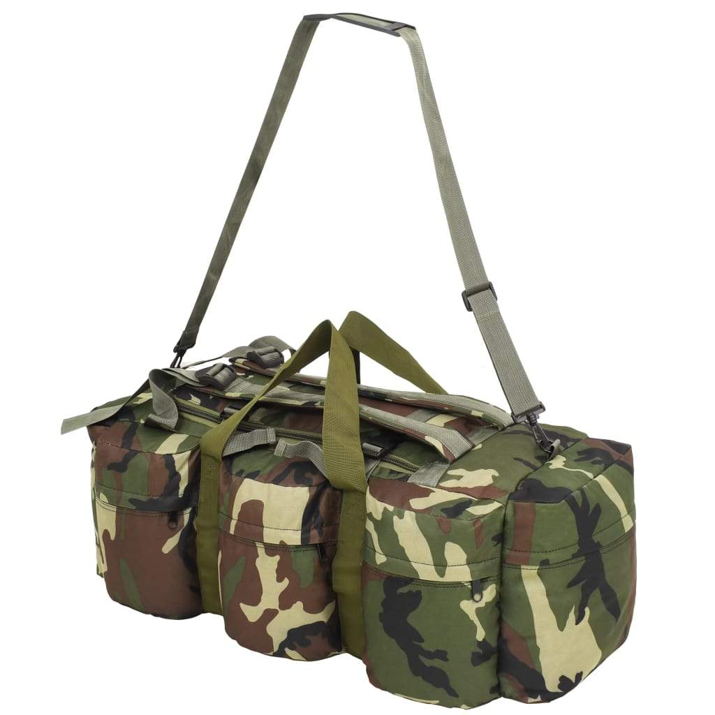 vidaXL Plunjezak 3-in-1 legerstijl 120 L camouflage