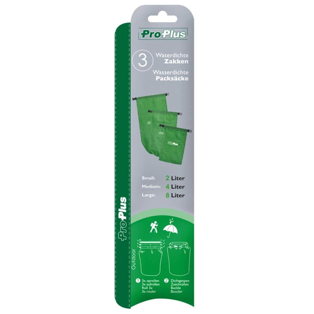 ProPlus set van waterdichte zakken 2 L/ 4L/ 8L 770421