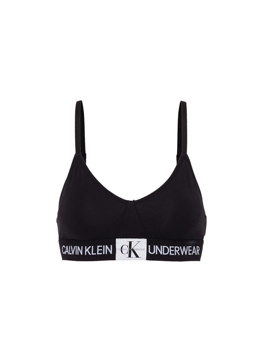 Logo band triangle bra - Calvin Klein Underwear - Black
