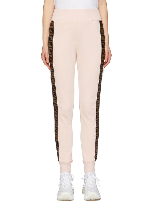 'Fendriama' logo print sweatpants - Fendi Sport - Pink