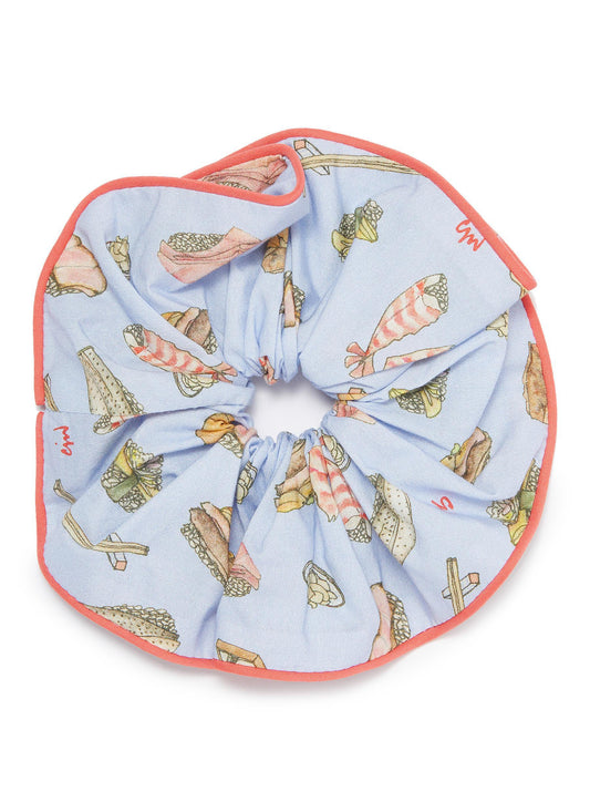'Sushi Dreams' print scrunchie - cjw - Multi-colour