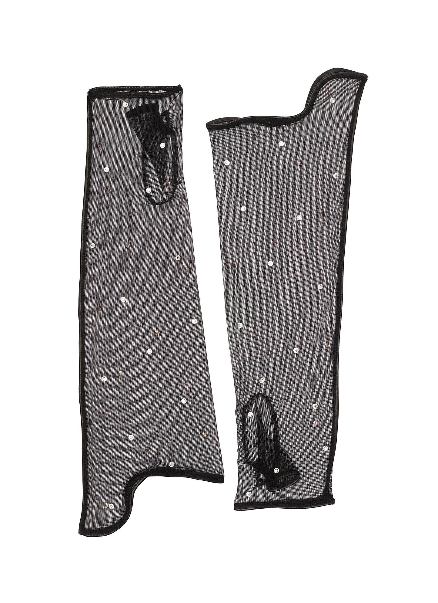 'Okinawa' Swarovski crystal tulle gloves