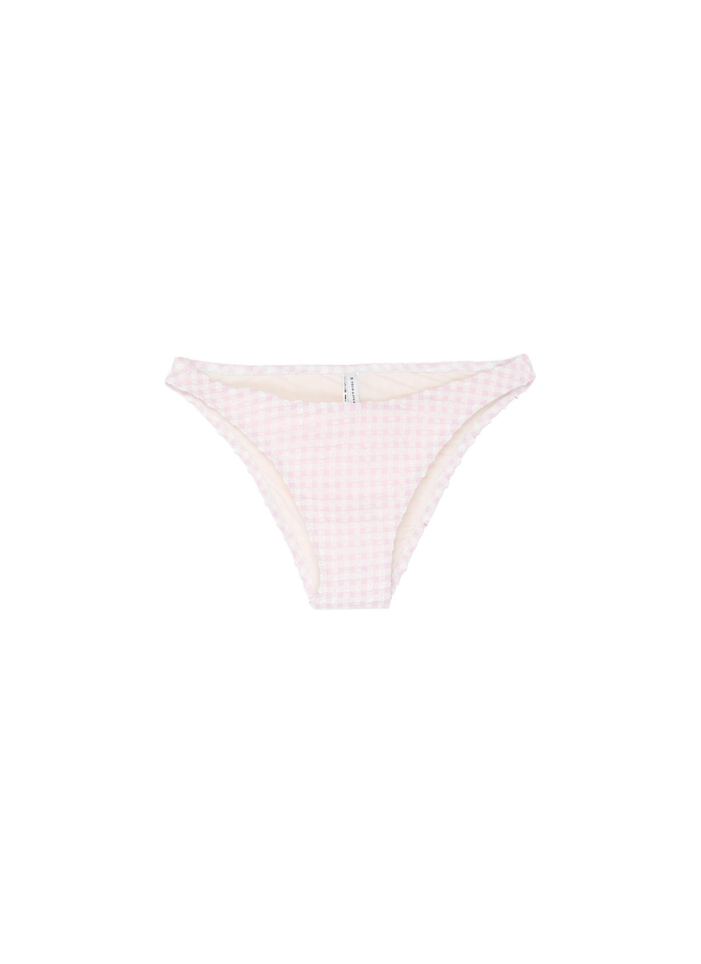 'The Eloise' gingham check seersucker bikini bottoms
