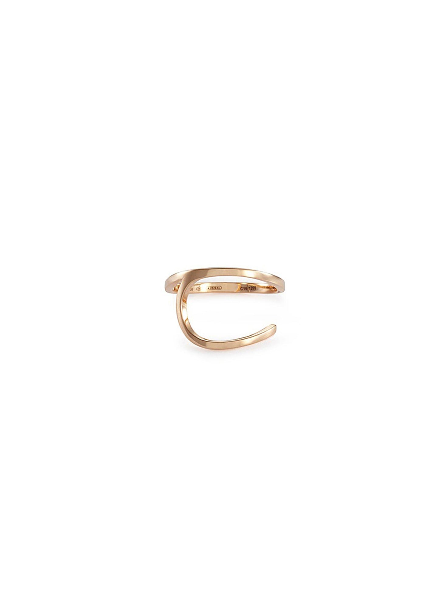 'La Ligne C' 18k rose gold ring - REPOSSI - Metallic
