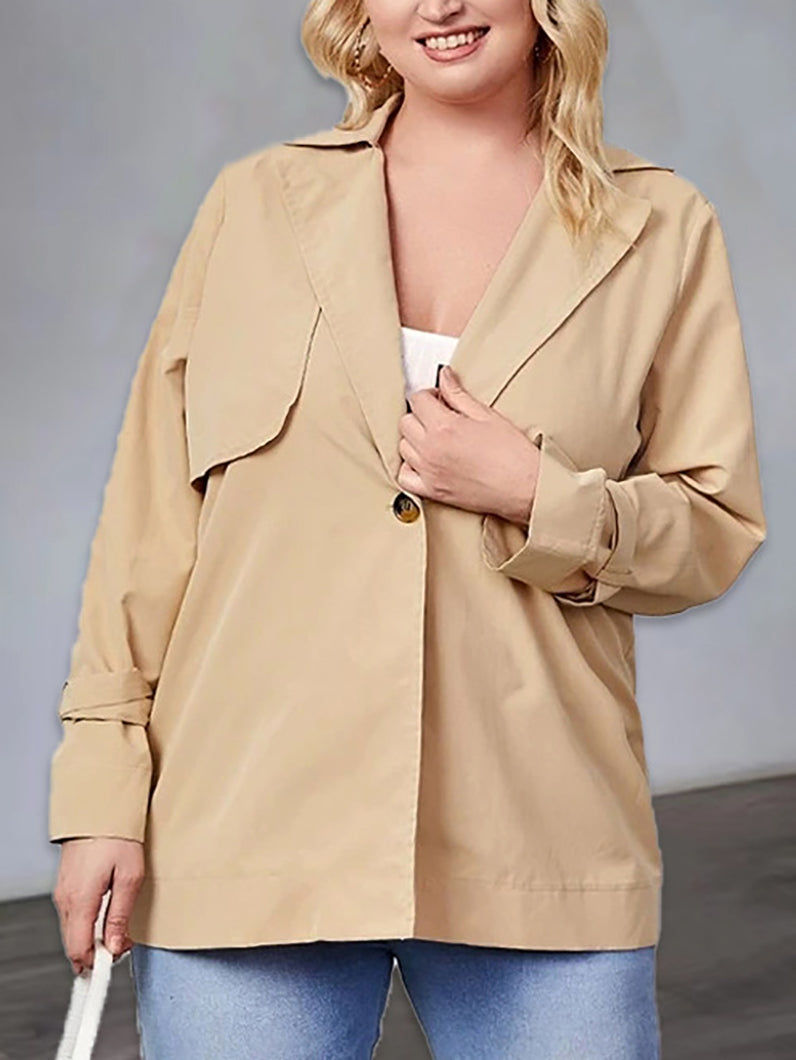 Women's Solid Color Coat